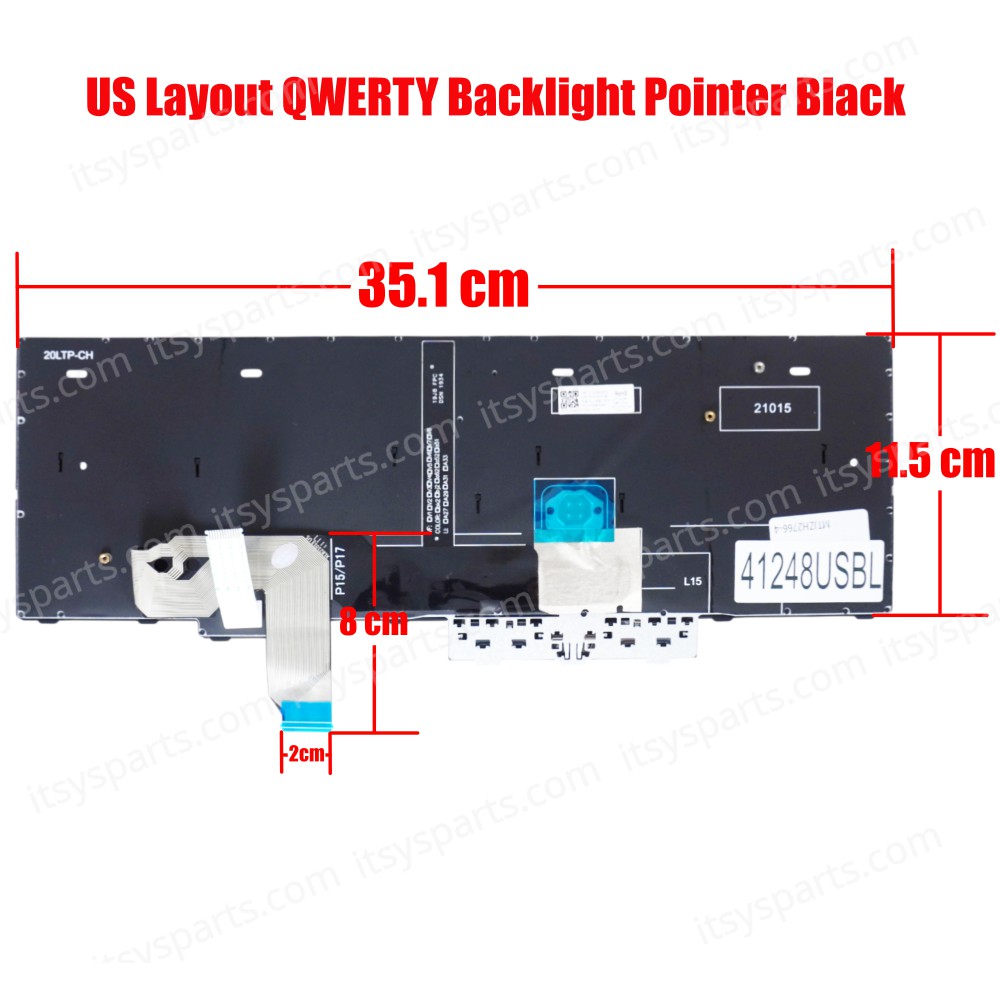 Laptop Keyboard for Lenovo ThinkPad P15 Gen 1 20SU 20ST T15g Gen 1 20UR 20US P17 Gen 1 20SN 20SQ 5N20Z74822 5N20Z74884 US Backlight Pointer Black ( SKU.41248USBL )