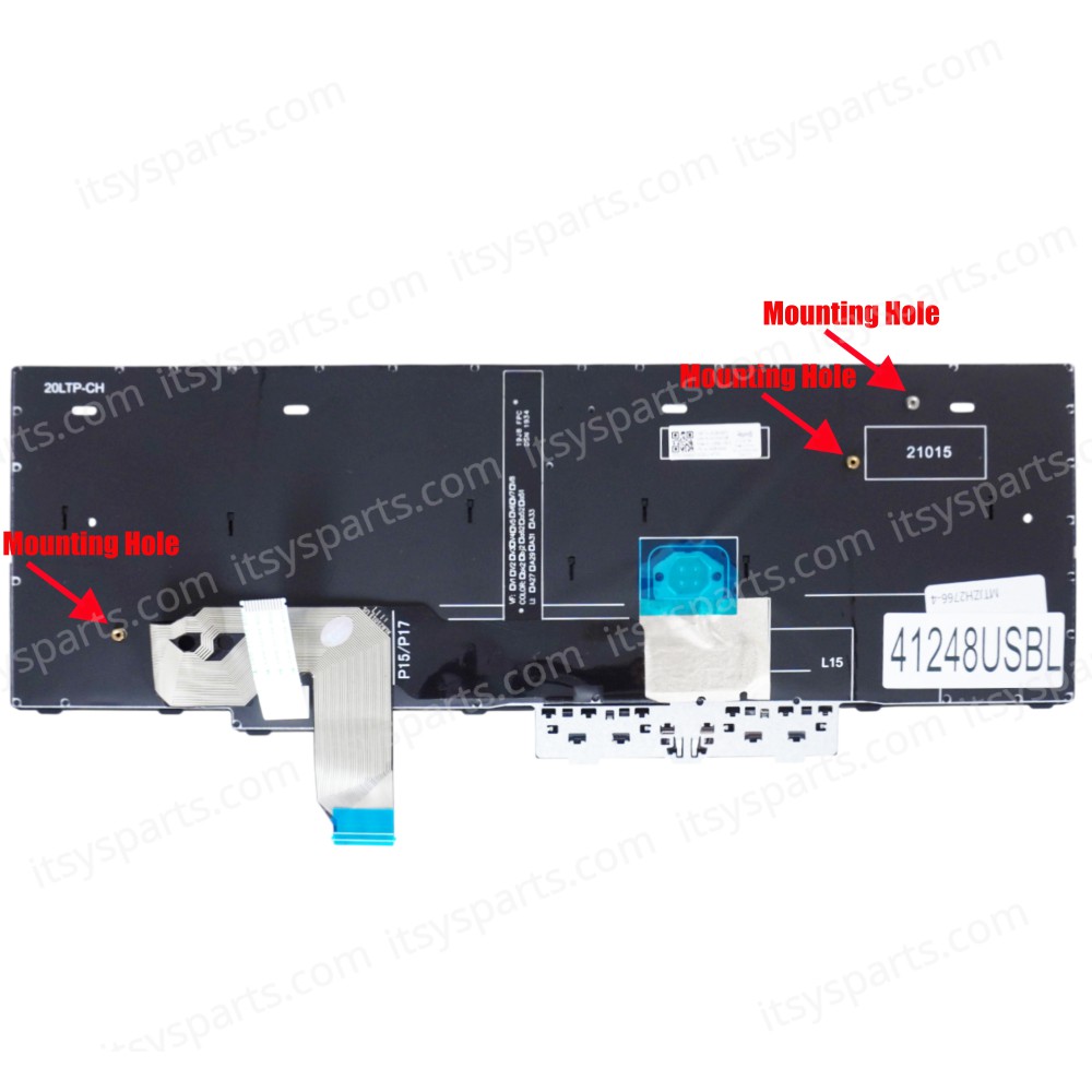 Laptop Keyboard for Lenovo ThinkPad P15 Gen 1 20SU 20ST T15g Gen 1 20UR 20US P17 Gen 1 20SN 20SQ 5N20Z74822 5N20Z74884 US Backlight Pointer Black ( SKU.41248USBL )