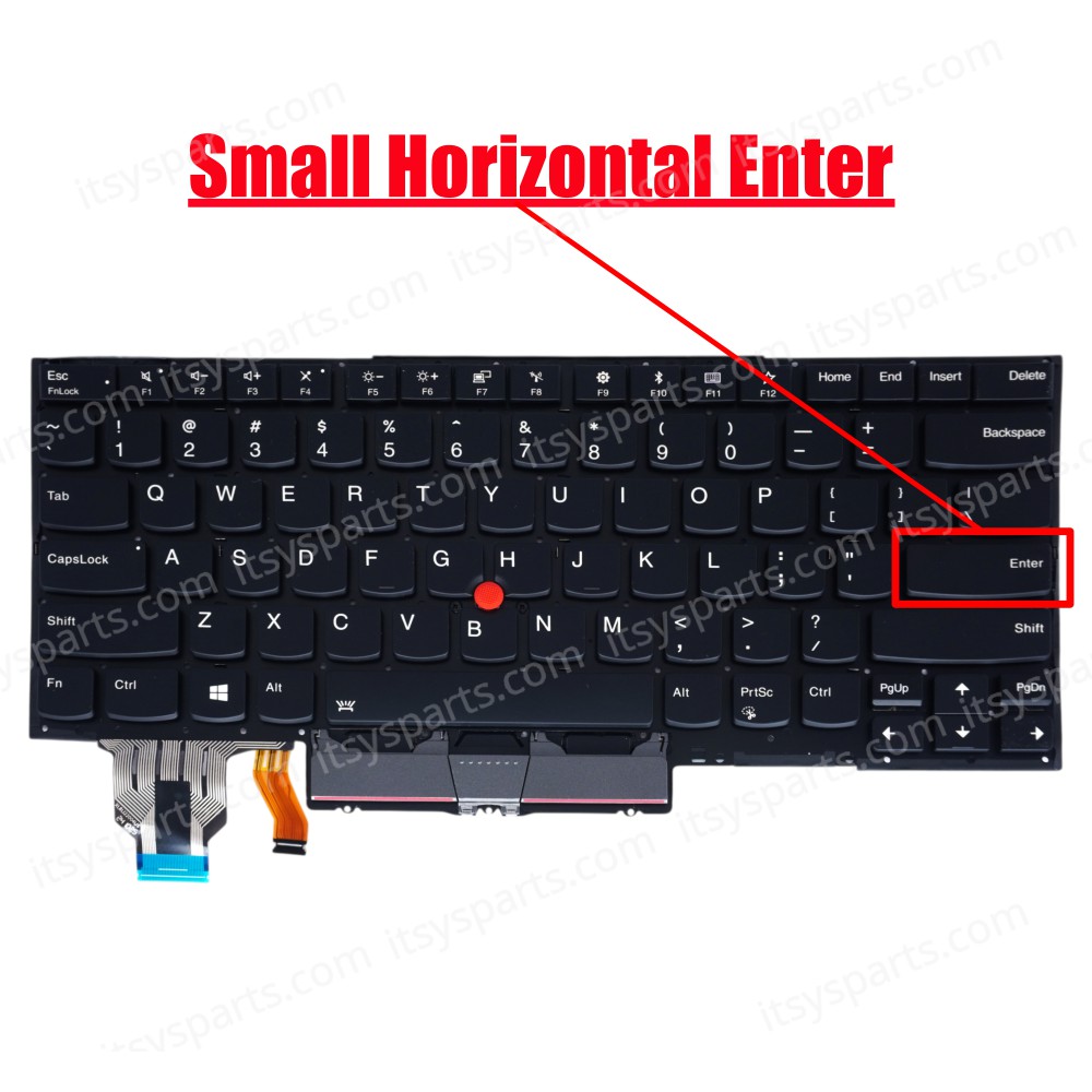 Laptop Keyboard for Lenovo X1 Yoga 4th Gen Type 20QF 20QG 20SA 20SB 5M10V24845 5M10V24859 5M10V24917 5M10V24919 5M10V24847 US No Frame Backlight Pointer Black ( SKU.41247USBL )