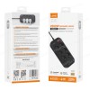 Power Strip with Switch Multi-socket Smart Guard LDNIO SE6403 with 6 EU Outlets 2500W & 4 USB-A 17W with 2m power cord Black ( SKU.1-PER0065 )