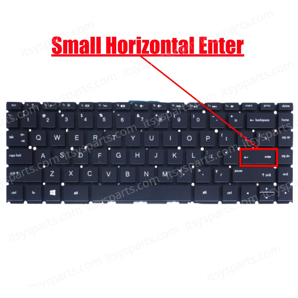 Laptop Keyboard for HP Pavilion 14-BA 14-BS 14-BF 14-BK 14-BW L48648-001 924116-A41 924116-261 924116-DB1 924116-FL1 924116-DH1 924116-041 924116-051 US No Frame Backlight Black ( SKU.40483USBL )