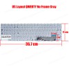 Laptop Keyboard for Gateway 15 GWTN156 GWTN156-1 GWTN156-4 GWTN156-5 GWTN156-7 GWTN156-9 GWNC31514-BK N15CS9 YXT-93-222 MB3661028 US No Frame Gray ( SKU.40852USNOFRGRAY ) 