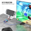 TV Dock Station - Hub Adapter Type-C with LAN & HDMI & USB 3.0 for Nintendo Switch/Switch OLED HS-SW250 ( SKU.1-GAME008 )