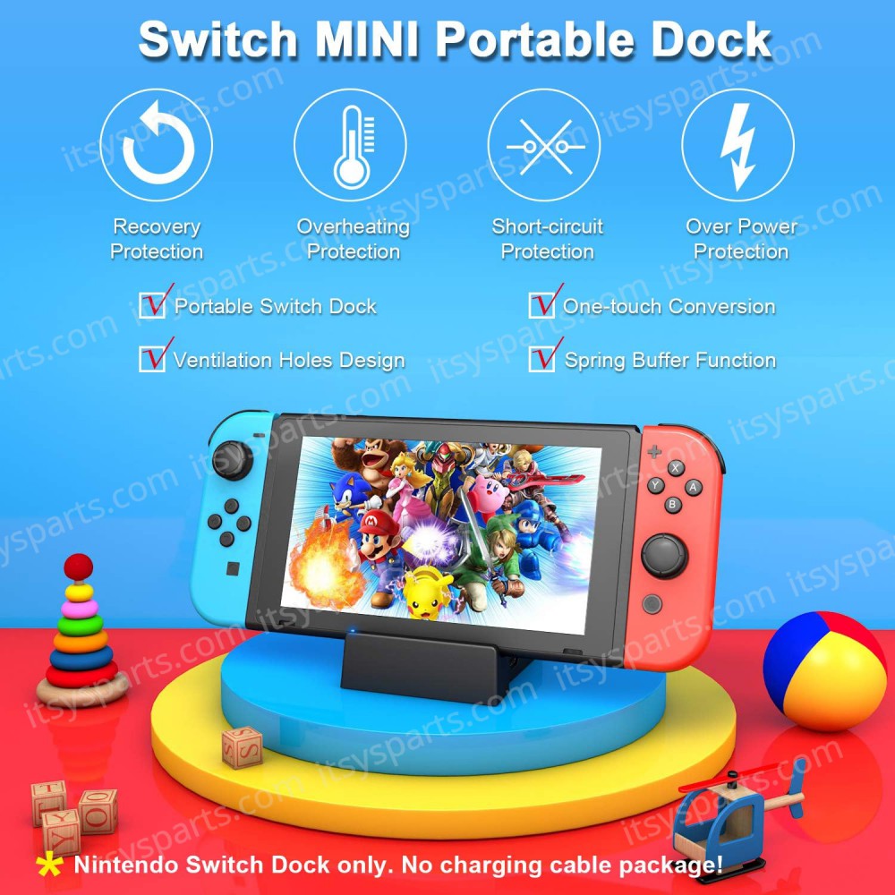 Charging Dock Station Type-C with Bluetooth 5.0 & LAN & HDMI & USB 3.0 and Screen Projection/Switching for Nintendo Switch/Switch OLED HS-SW314 ( SKU.1-GAME009 )