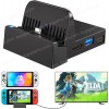 Charging Dock Station Type-C with Bluetooth 5.0 & LAN & HDMI & USB 3.0 and Screen Projection/Switching for Nintendo Switch/Switch OLED HS-SW314 ( SKU.1-GAME009 )