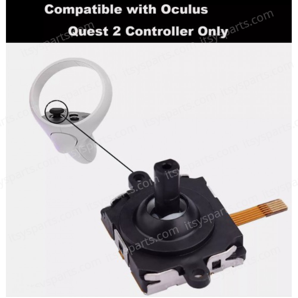 Analog 3D Joystick Replacement for VR Headset Oculus Quest 2 & 3 Meta Quest 2 & 3 Controller ( SKU.1-GAME031 )