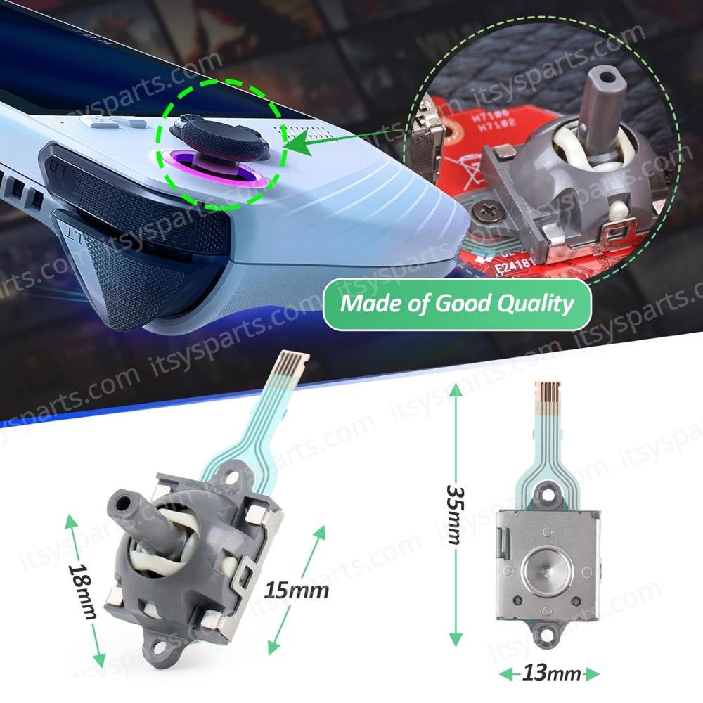 Analog 3D GPD Effect Joystick Thumb Stick Rocker Replacement for Asus ROG Ally RC71L Console ( SKU.1-GAME033 )