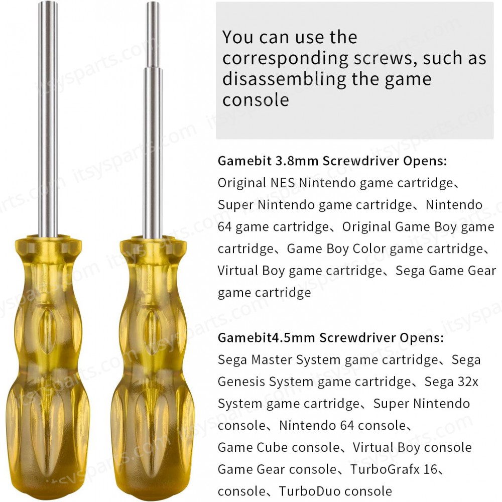 Precision Hexagonal Screwdriver 4.5mm for Nintendo GameCube & NES & 64 & SNES & Game Boy & Sega Game Gear ( SKU.1-GAME040 )
