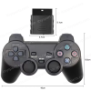 Wireless 2.4G Dual Vibration Shock Controller Joystick Joypad for Sony PS2/PS1 Black ( SKU.1-GAME048 )