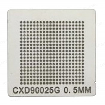 BGA Direct Heat Stencil Template to Reball CPU APU CXD90025G Chip Southbridge 0.5 mm for Sony PlayStation 4 ( SKU.1-GAME051 )