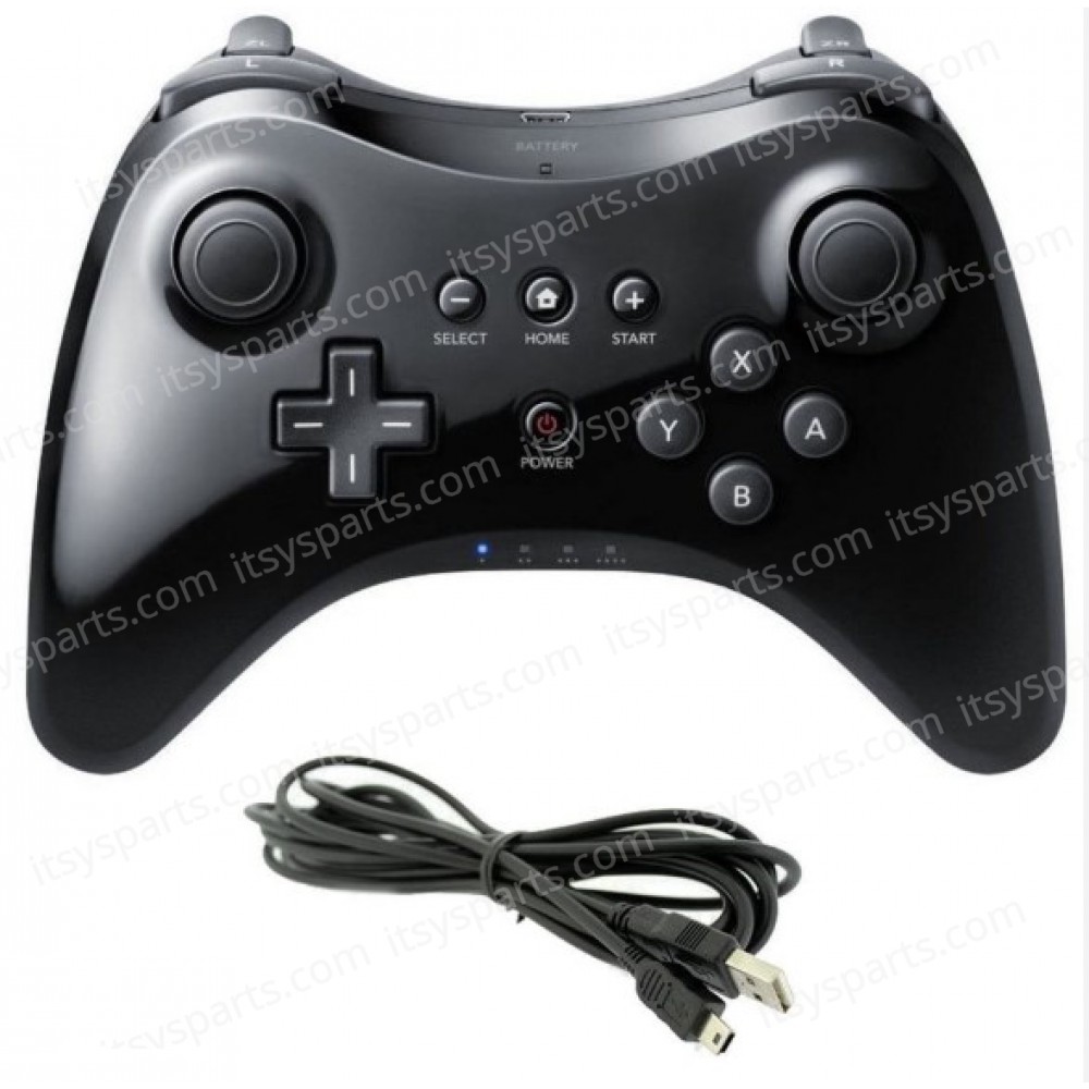 Wireless Controller - Joystick Gamepad with USB cable for Nintendo Wii U Pro Console ( SKU.1-GAME066 )