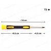 Precision Torx T3 x 40 Screwdriver ( SKU.1-SRP0048 )