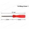 Precision Tri-Wing Y 2.5mm Screwdriver for Nintendo Switch 3DS Wii U ( SKU.1-SRP0052 )