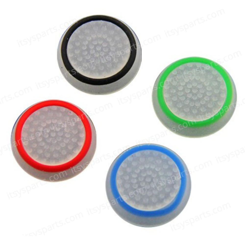 Night Luminous Silicone Thumbstick Grip Caps with colour strip for PS2 PS3 PS4 Xbox 360 Xbox One ( SKU.1-GAME093 )
