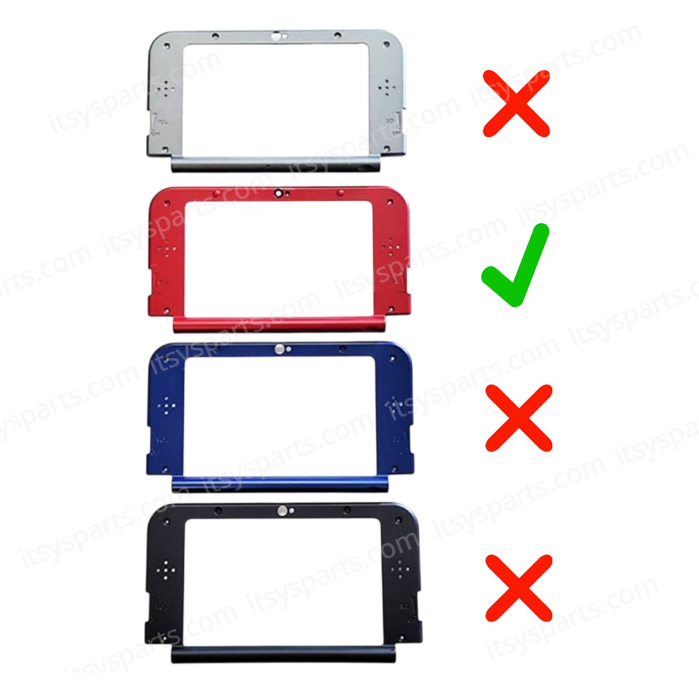 Top Housing Element Display Frame for Nintendo New 3DS XL Red ( SKU.1-GAME095 )