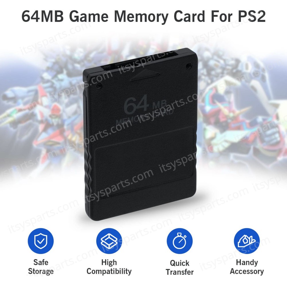 Memory Card 64MB for Playstation 2 PS2 SCPH-10020 GB Black ( SKU.1-GAME107 )