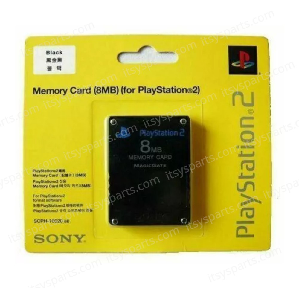 Memory Card 8MB for Playstation 2 PS2 SCPH-10020E GB Black ( SKU.1-GAME110 )