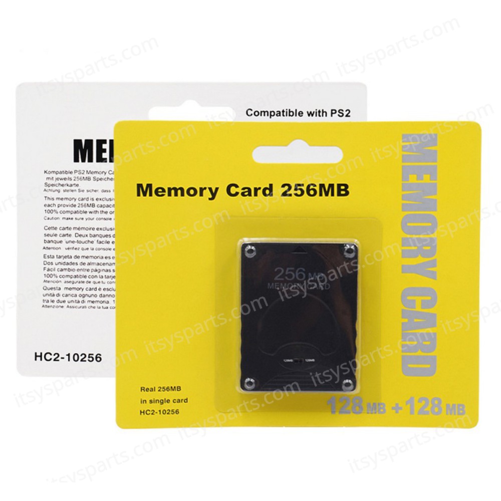Memory Card 256MB for Playstation 2 PS2 HC2-10256 Black ( SKU.1-GAME111 )