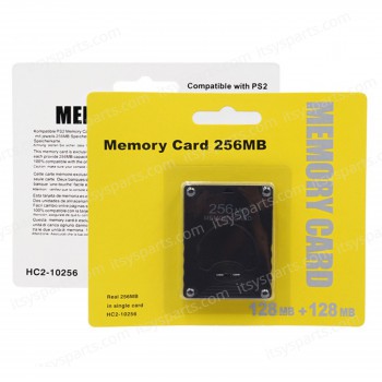 Memory Card 256MB for Playstation 2 PS2 HC2-10256 Black ( SKU.1-GAME111 )