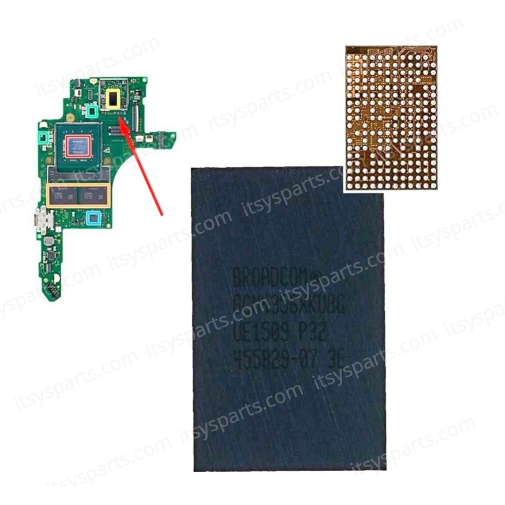 Controller IC Chipset High Quality WiFi Module Broadcom & Bluetooth IC BCM4356XKUBG for Nintendo Switch Console ( SKU.1-GAME114 )