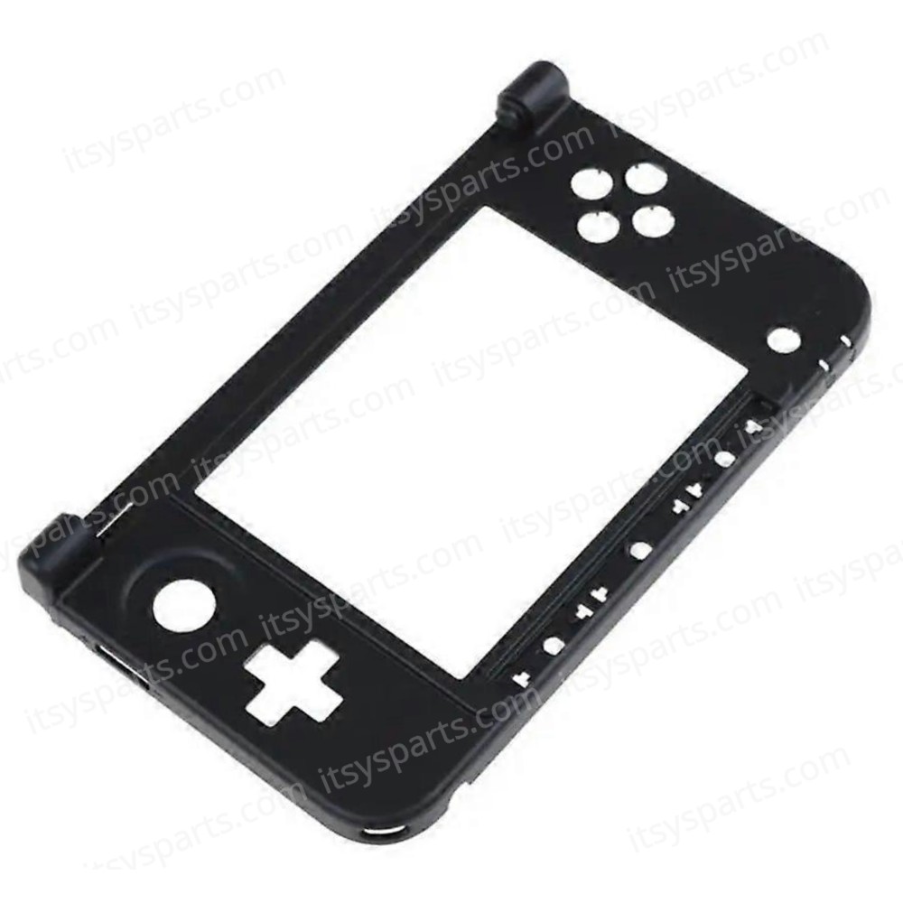 Top panel for Nintendo 3DS XL - Replacement Hinge Part Bottom Middle-Shell Housing Case C Face Middle Frame Case for Nintendo 3DS XL Black ( SKU.1-GAME115 )