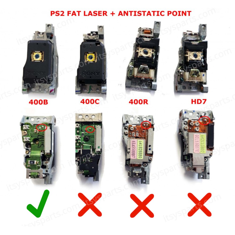 Optical Laser Lens Head KHS-400B PS2 for models SCPH-1000 to SCPH-3000X SCPH-10000 SCPH-15000 SCPH-18000 SCPH-30000 ( SKU.1-GAME138 )