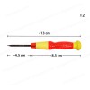 Precision screwdriver Torx T2 ( SKU.1-SRP0067 )