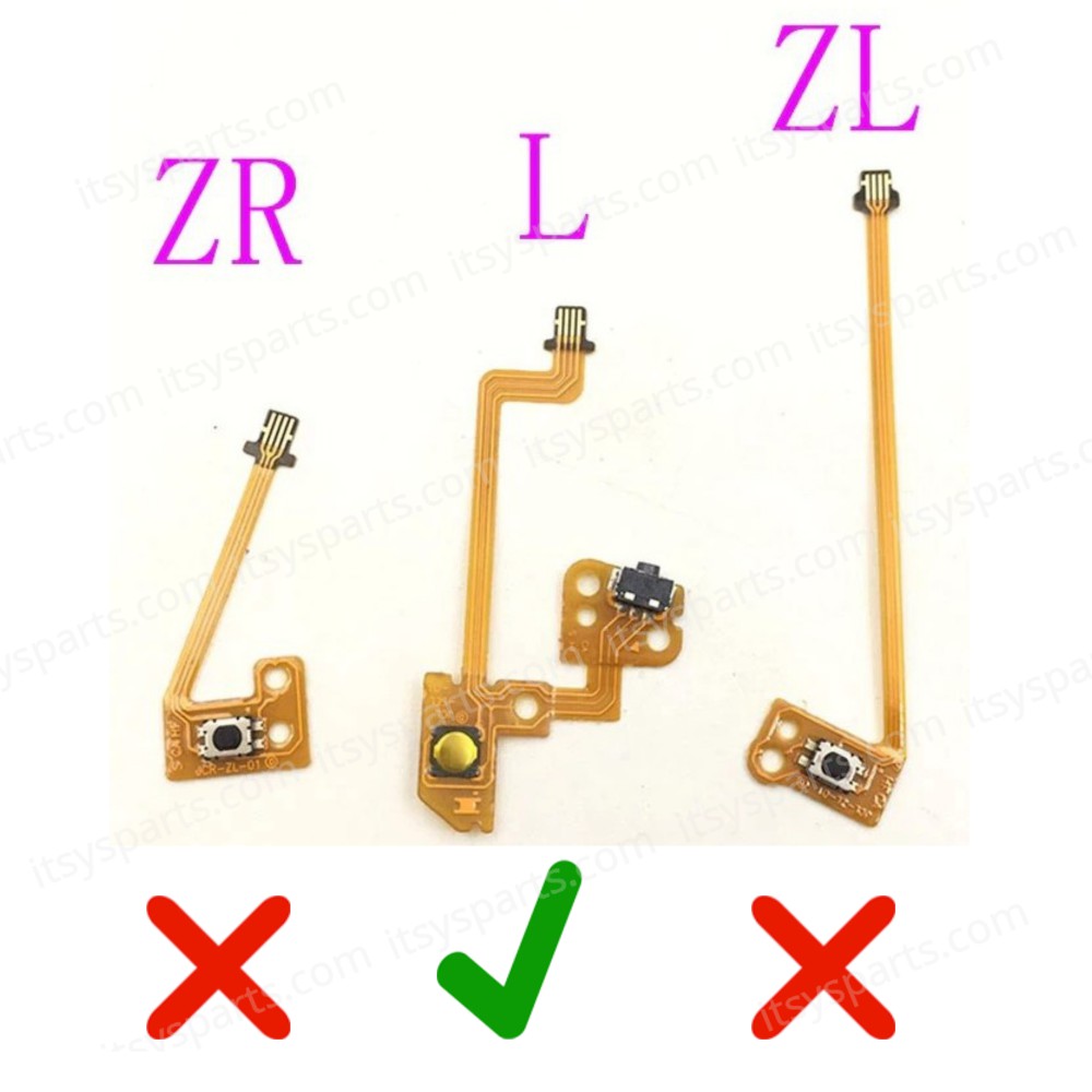 L Button - Left Trigger and Minus Button Key Ribbon Flex Cable for Nintendo NS Switch Joy-Con Controller ( SKU.1-GAME159 )