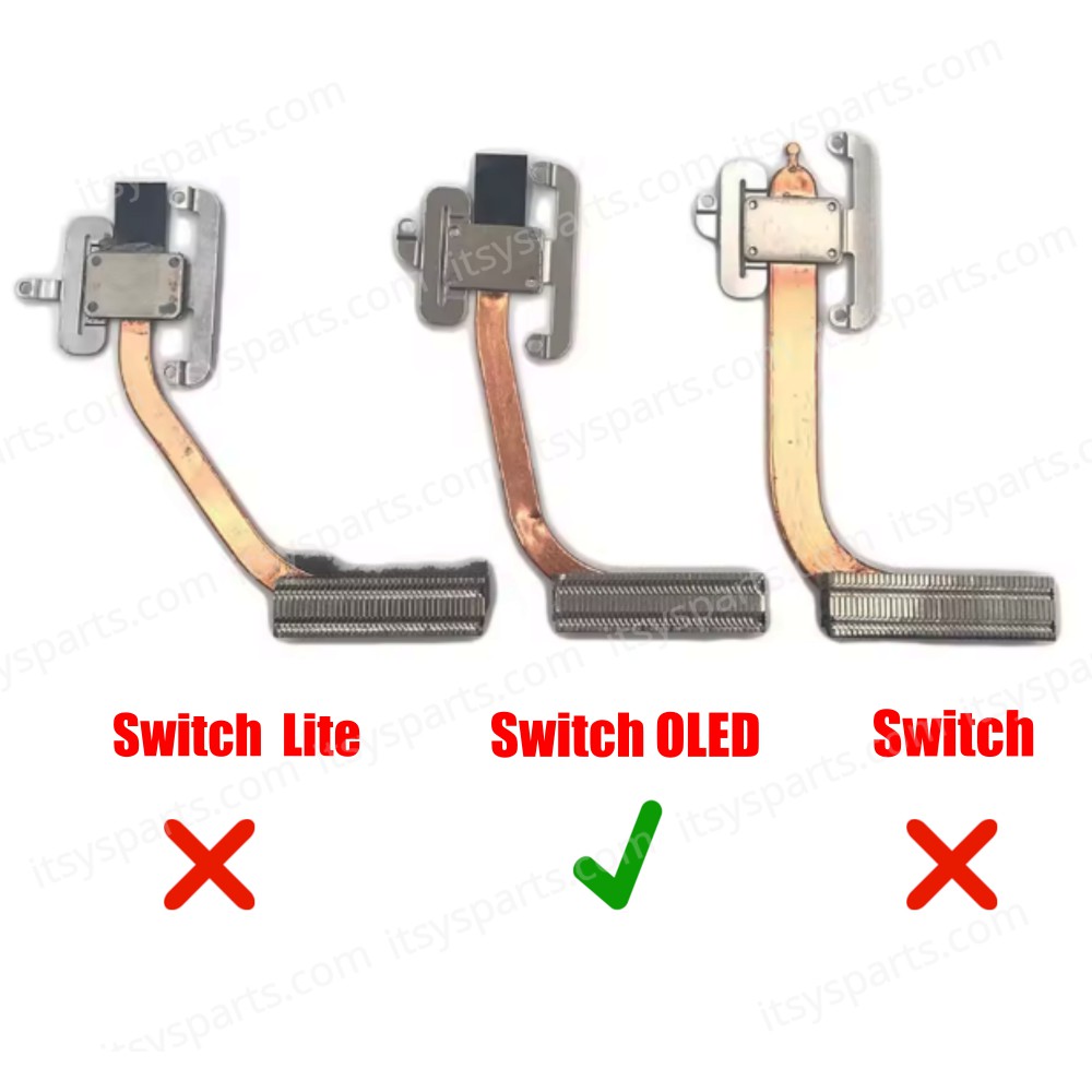 Game Console Heat Dissipation Tube Copper Heat Pipe Heatsink Radiator για Nintendo Switch OLED HEG-001 ( SKU.1-GAME178 )