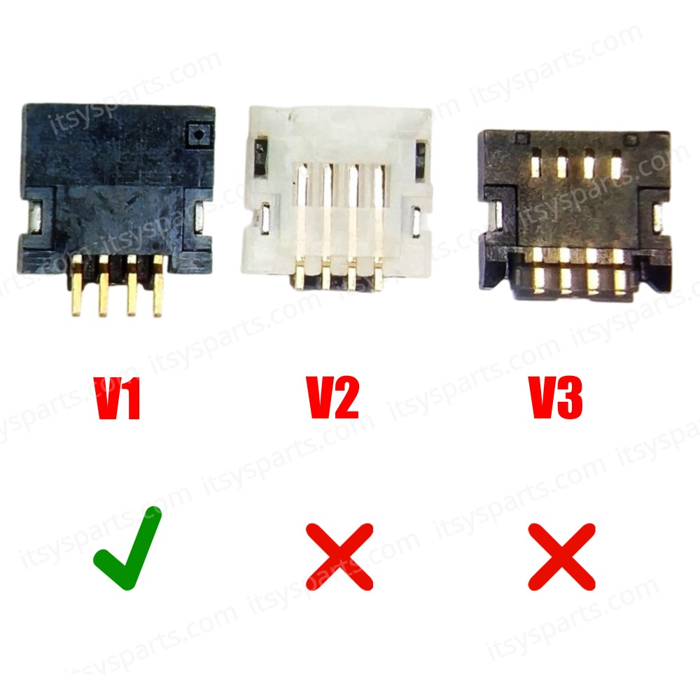 Touch screen and backlight connector 4 pin V1 for Nintendo ( SKU.1-GAME203 )