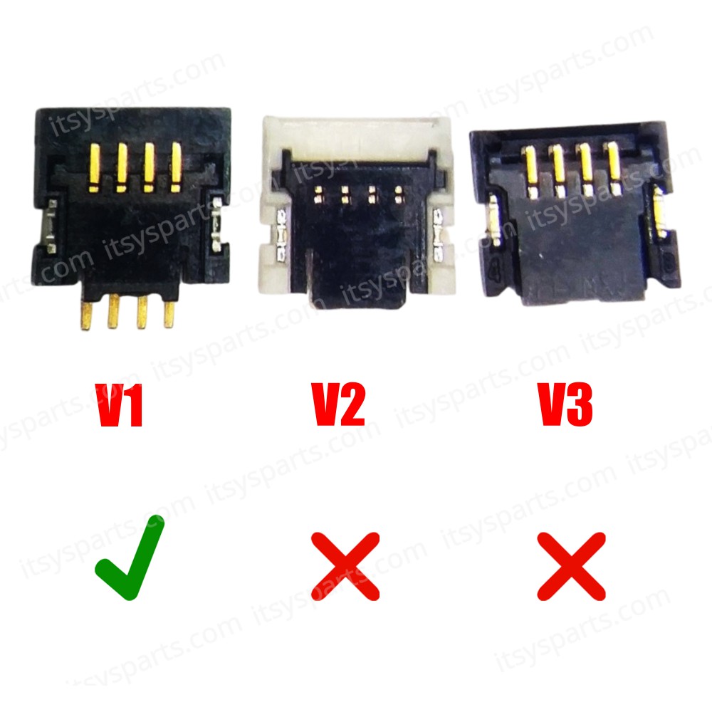 Touch screen and backlight connector 4 pin V1 for Nintendo ( SKU.1-GAME203 )