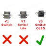 Charging Power Socket USB-C Type C V3 Connector Replacement for Nintendo Switch OLED Console ( SKU.1-GAME210 )