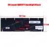 Laptop Keyboard for Clevo N170RD MP-13H86GRJ430B 6-80-P6500-221-1 102-013H8LHA05 US Backlight Black ( SKU.41006USBL )