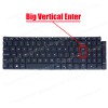 Laptop Keyboard for Dell Inspiron 5593 7706 2-in-1 0kn4-0wwtw2 0kn4-0l2gr13 490.0ge07.0 okn4-0L2GR13 cn-0wwtw2-dfh00 pk132r12b04 UK No Frame Backlit Black ( SKU.40667UKBL )