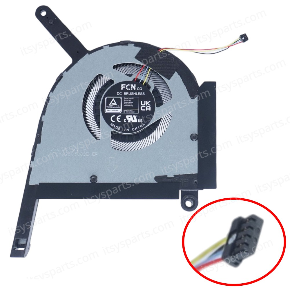 Laptop CPU Cooling Fan for Asus TUF Gaming A15 FA507NU-LP031W - Model : FA507 13NR09F0T01011 DQ5DC81F000 3A 22C0-0BJK 13NR09J0T01011 DQ5DC81F002 3A 231F-039N 12V 4pin ( SKU.81310 )