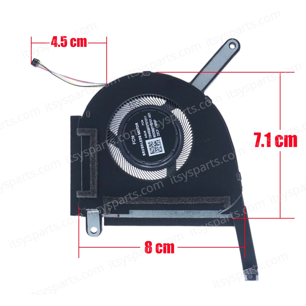 Laptop CPU Cooling Fan for Asus TUF Gaming A15 FA507NU-LP031W - Model : FA507 13NR09F0T01011 DQ5DC81F000 3A 22C0-0BJK 13NR09J0T01011 DQ5DC81F002 3A 231F-039N 12V 4pin ( SKU.81310 )