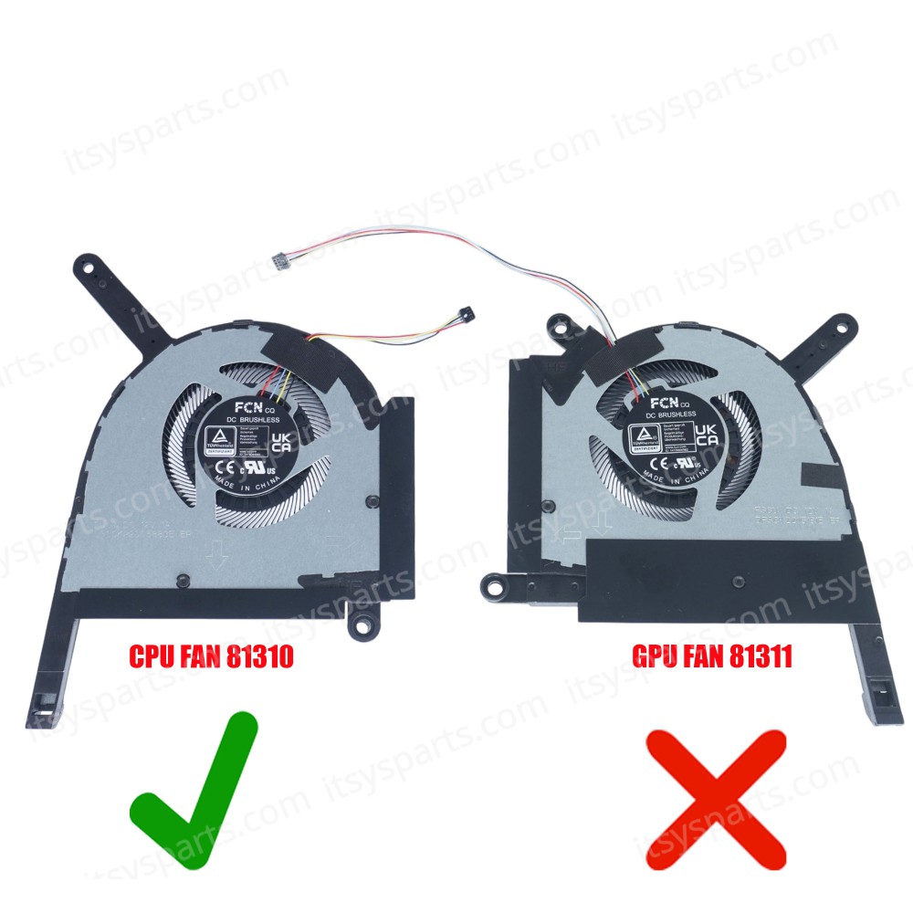Laptop CPU Cooling Fan for Asus TUF Gaming A15 FA507NU-LP031W - Model : FA507 13NR09F0T01011 DQ5DC81F000 3A 22C0-0BJK 13NR09J0T01011 DQ5DC81F002 3A 231F-039N 12V 4pin ( SKU.81310 )