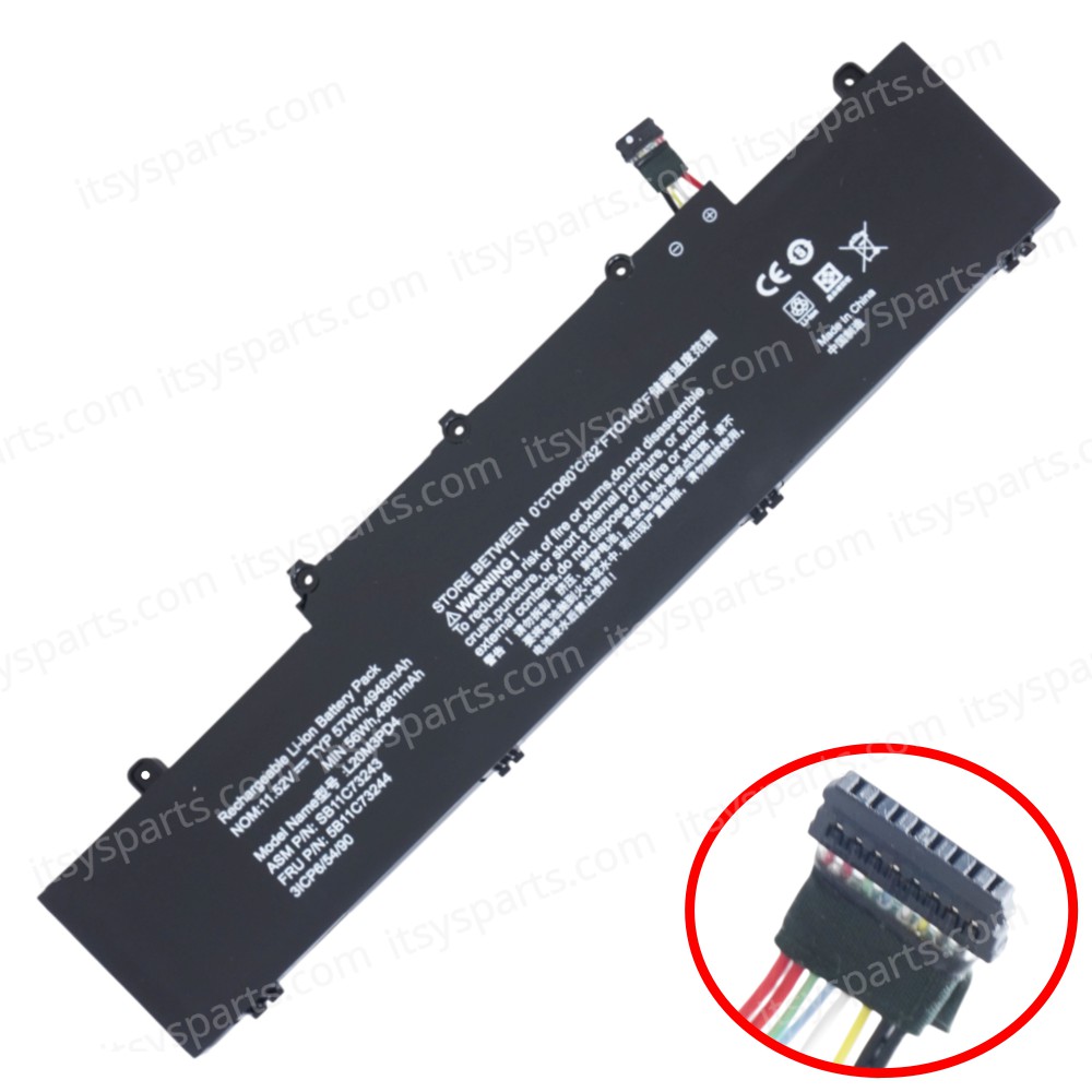 Laptop Battery for Lenovo Thinkpad E14 Gen 4 21E3 21E4 E15 Gen 4 21E6 21E7 5B11C73244 SB11C73243 L20M3PD4 11.52V 56Wh 4861mAh ( SKU.1-BAT0889 )