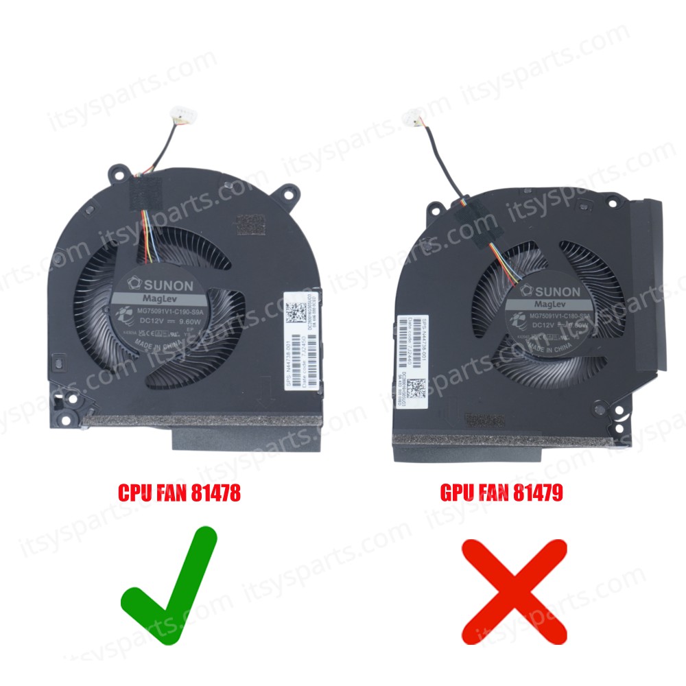 Laptop CPU Cooling Fan for HP Victus 16-R 16-S OMEN 16-W 16-XD 16-AE 16-AP MG75091V1-C190-S9A DC280016GS0SUO3 N44738-001 5pin ( SKU.81478 )