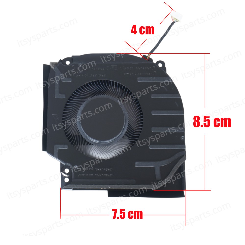 Laptop GPU Cooling Fan for HP Victus 16-R 16-S OMEN 16-W 16-XD 16-AE 16-AP MG75091V1-C180-S9A DC280016HS0SUO3 N44738-001 5pin ( SKU.81479 )