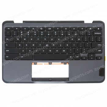 Laptop Keyboard Palmrest for Lenovo 300e Chromebook Gen 3 82J9 82JA 82J9000EUS 5M11C94699 5M11C94721 5M11C94763 5M11C94743 5M11G97058 5M11C94784 US Dark Gray ( SKU.40621USPALM )