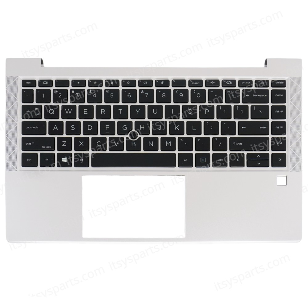 Laptop Keyboard Palmrest for HP EliteBook 845 G8 840 G8 M52492-001 M52490-A41 M52490-211 M52490-171 M52491-FP1 M52491-141 M52491-B71 US Backlight Pointer Silver ( SKU.40943USPALM )