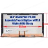 Laptop Screen monitor for HP EliteBook x360 1040 G7 G8 226Z2PA 8WA62AV 48L85US M16039-001 B140ZAN01.6 Assembly Touch Digitizer 14.0'' 3840x2160 UHD 4K IPS LED eDP1.4 40pins 60Hz Glossy ( SKU.1-SCR0633 )