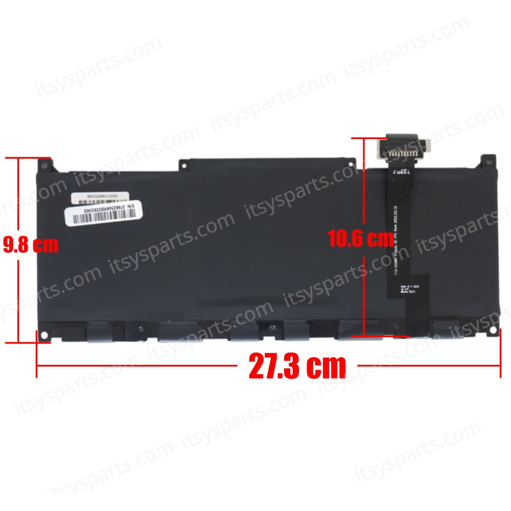 Laptop Battery for Dell XPS 13 Plus 9320 MN79H 0MN79H 11.55V 55Wh 4524mAh with cable 10pins ( SKU.1-BAT0904 )