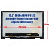 Laptop Screen monitor for HP Envy x360 13-BF 13-bf0000nv 13-bf0007nv N15663-001 ATNA33AA01-002 Assembly Touch Digitizer 13.3'' 2880x1800 2.8K IPS OLED eDP 40pins 60Hz Glossy ( SKU.1-SCR0644 )
