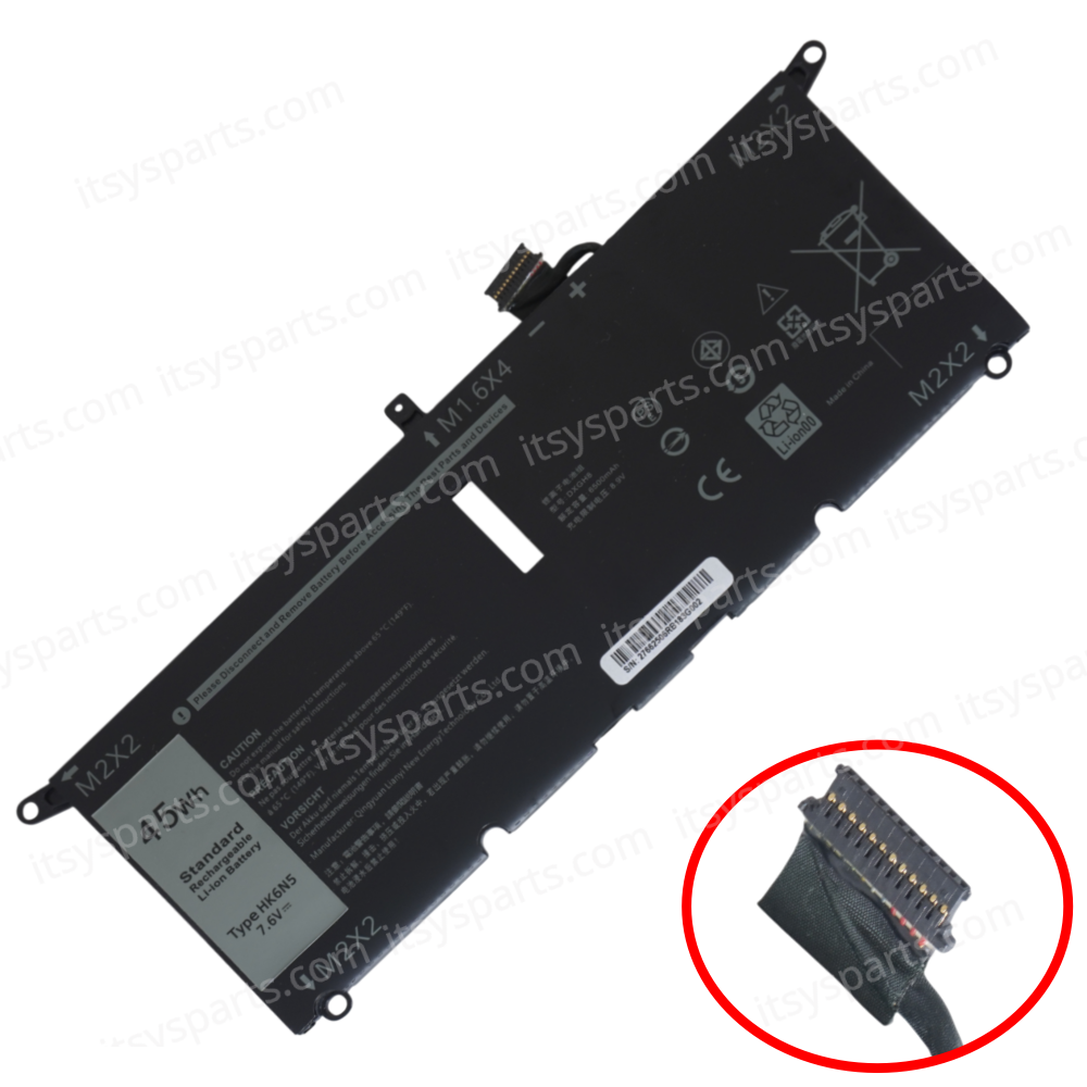 Laptop Battery for Dell Latitude 7320 Detachable Inspiron 14 3420 Latitude 13 Detachable 7320-GNDM1 9F4FN 09F4FN 2VKW9 X28GR 8PK6G 7.6V 40WH 5000mAh ( SKU.1-BAT0918 )