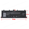 Laptop Battery for Dell Latitude 7320 Detachable Inspiron 14 3420 Latitude 13 Detachable 7320-GNDM1 9F4FN 09F4FN 2VKW9 X28GR 8PK6G 7.6V 40WH 5000mAh ( SKU.1-BAT0918 )