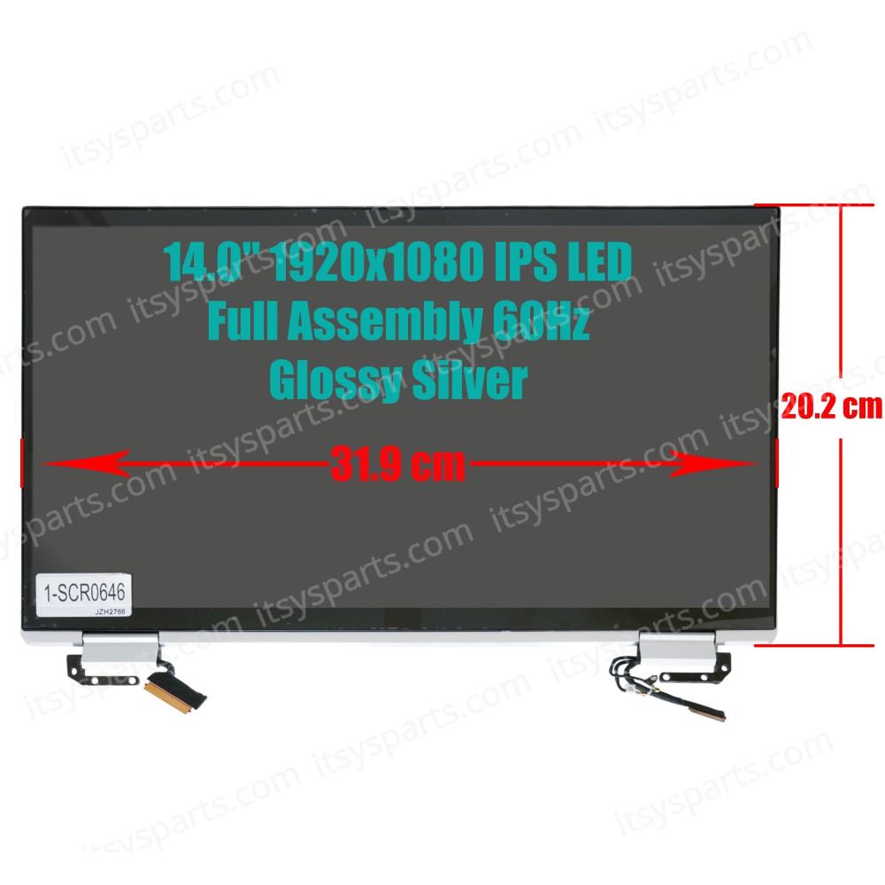 Laptop Screen monitor for HP EliteBook x360 1040 G7 1040 G8 M16041-001 M16038-001 M16040-001 M16037-001 Full Assembly 14.0'' 1920x1080 FHD IPS 60Hz Glossy Silver ( SKU.1-SCR0646 )
