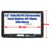 Laptop Screen monitor for HP Chromebook x360 11 G2 EE L53205-001 L53206-001 NV116WHM-T1C Assembly Touch Digitizer 11.6'' 1366x768 HD WXGA IPS LED eDP 40pins 60Hz Glossy ( SKU.1-SCR0647 )