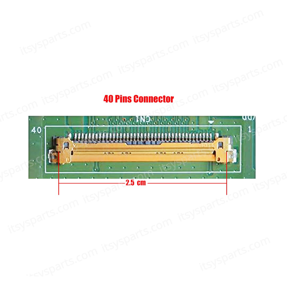 Laptop Monitor 15.6'' 1366x768 WXGA HD LED 40pin Slim (L) Laptop Screen Monitor (Ref. 1-1204)